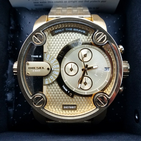 Diesel Men's DZ7287 Little Daddy Gold Watch - Picture 5 of 5